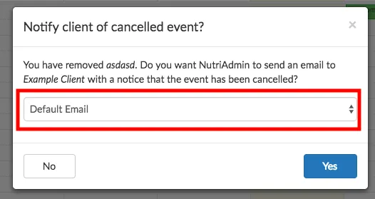 cancel event